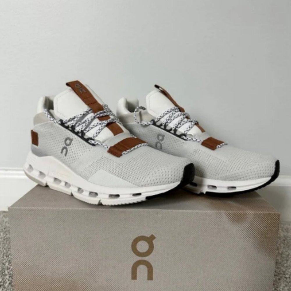 On Running Cloudnova White/Pearl Womens Sneakers